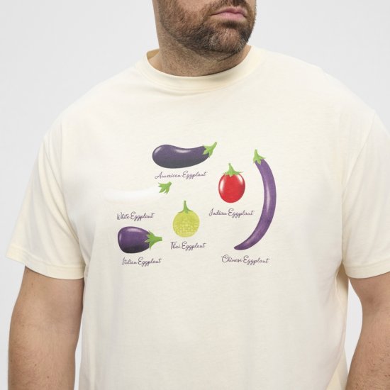 North Latitude T-Shirt Eggplant Off-White - T-shirts - T-shirts Homem Tamanhos Grandes