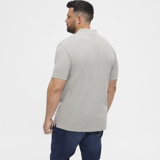 North Latitude Polo Short Sleeve Grey - Pólos - Pólos Tamanhos Grandes Homem