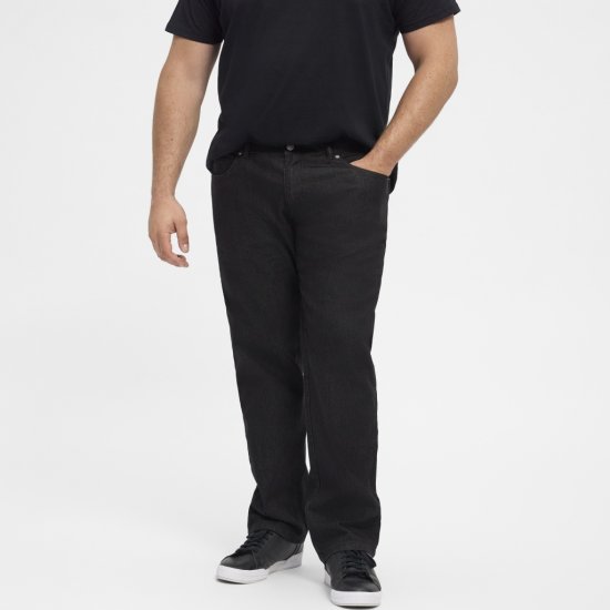 North Latitude Jeans Mick Black Stone Wash - Jeans & calças - Jeans & Calças Tamanhos Grandes Homem