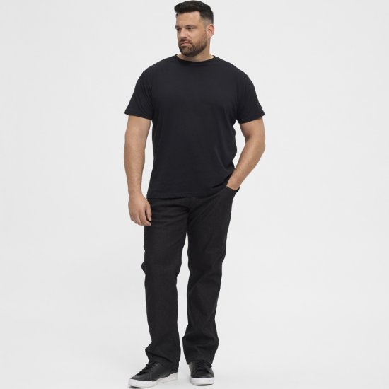North Latitude Jeans Mick Black Stone Wash - Jeans & calças - Jeans & Calças Tamanhos Grandes Homem