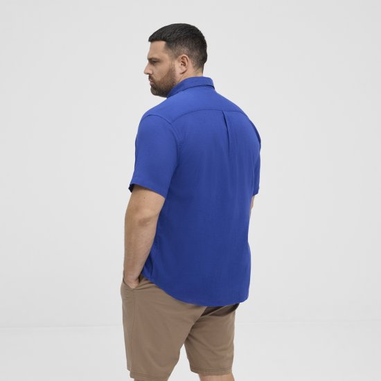 North Latitude Shirt Short Sleeve TALL Blue - ROUPAS DE HOMEM MT-6XLT - Tamanhos-Tall Homem