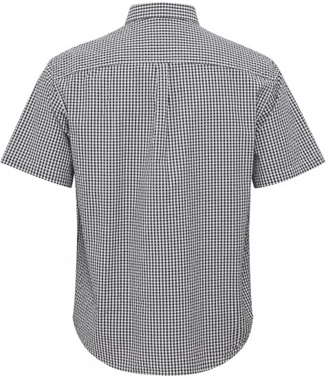 North Latitude Shirt Short Sleeve Checked Grey - Camisas - Camisas Homem Tamanhos Grandes