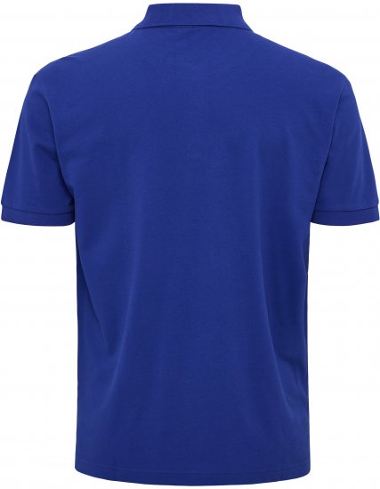North Latitude Polo Pique Short Sleeve Cobalt Blue - Pólos - Pólos Tamanhos Grandes Homem