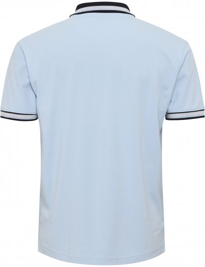 North Latitude Polo Pique Short Sleeve Light Blue - Pólos - Pólos Tamanhos Grandes Homem