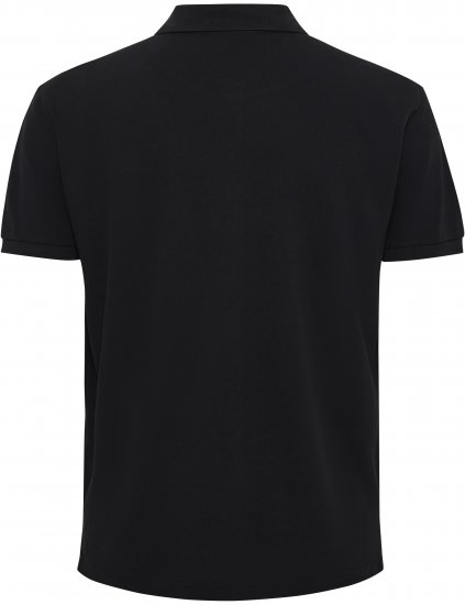 North Latitude Polo Pique Short Sleeve Black - Pólos - Pólos Tamanhos Grandes Homem