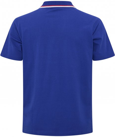 North Latitude Polo Pique V-Neck Blue - Pólos - Pólos Tamanhos Grandes Homem