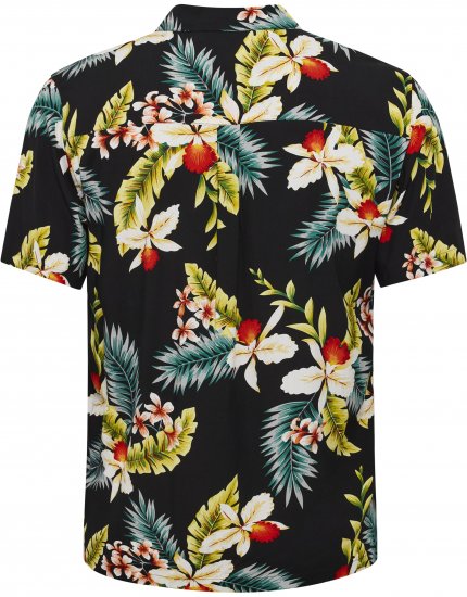North Latitude Shirt Short Sleeve Printed Allover Black - Camisas - Camisas Homem Tamanhos Grandes