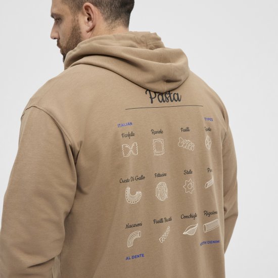 North Latitude Hoodie with Zipper Dark Sand - Sweatshirts & hoodies - Sweatshirt & Camisolas com Capuz tamanhos grandes