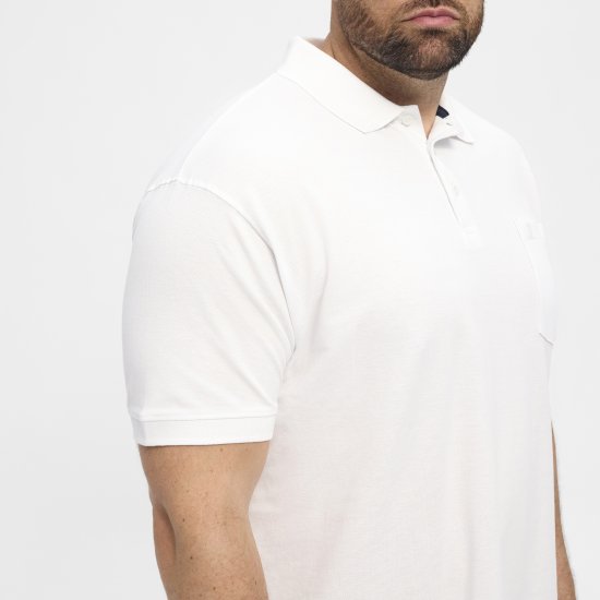 North Latitude Polo Short Sleeve White - Pólos - Pólos Tamanhos Grandes Homem