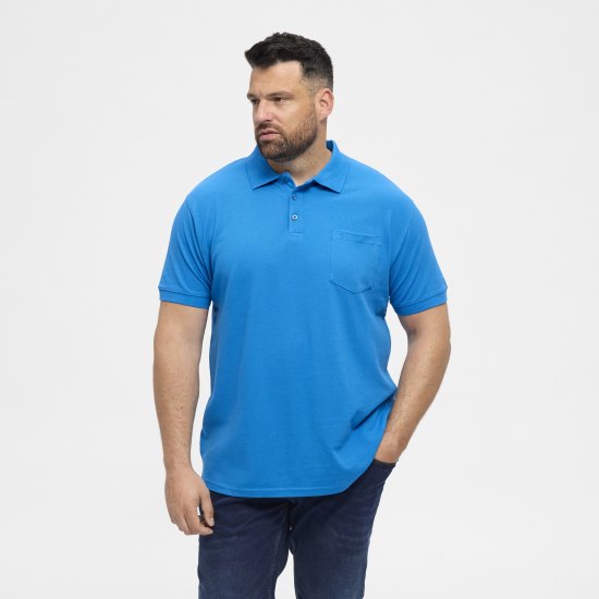 North Latitude Polo Short Sleeve Blue - Pólos - Pólos Tamanhos Grandes Homem
