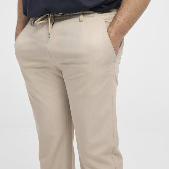 North Latitude 51143 Dress Pants Jog Style Beige - Jeans & calças - Jeans & Calças Tamanhos Grandes Homem