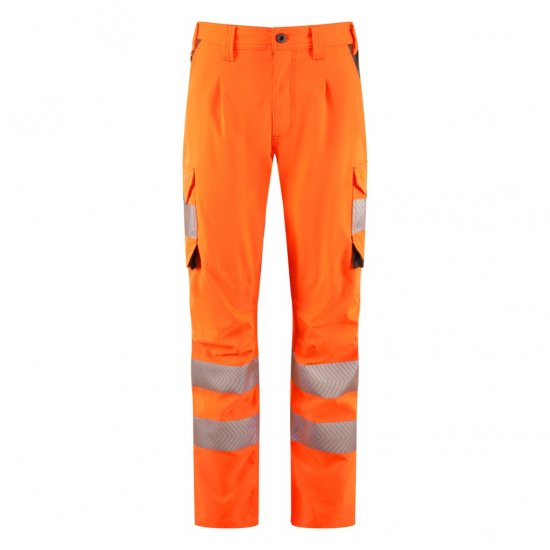 Leo Beckamoor Leo EcoViz Womens Stretch Cargo Trousers Orange - Roupa de Trabalho - 