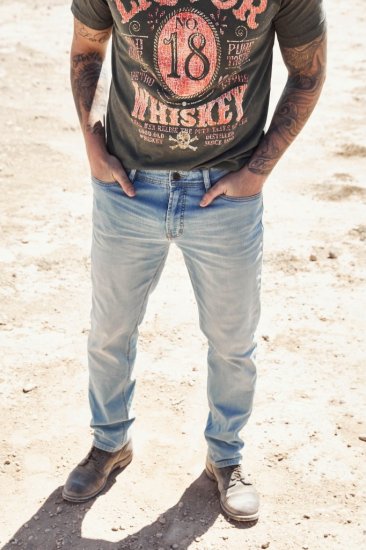 JP1880 Jeans Regular Fit 5-Pocket Bleached Denim - Jeans & calças - Jeans & Calças Tamanhos Grandes Homem
