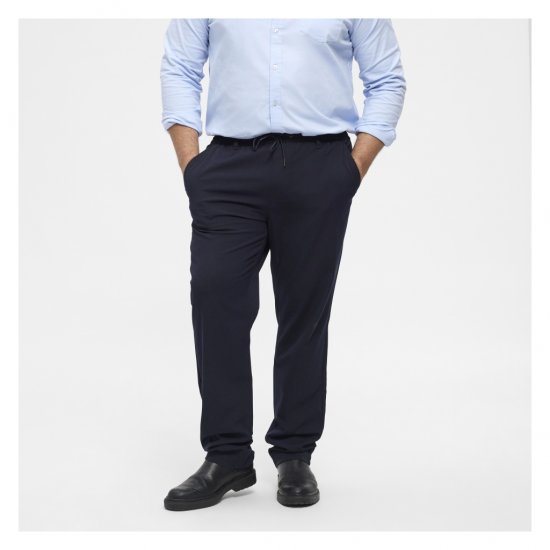 North Latitude Dress Pants Elastic Waist Navy Blue - Calças - Calças Tamanhos Grandes Homem