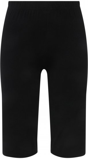 Ulla Popken Stretch Knit Bike Shorts Black - Jeans & Calças Femininas em Tamanhos Grandes – Plus Size - 