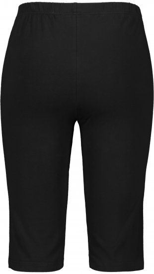 Ulla Popken Stretch Knit Bike Shorts Black - Jeans & Calças Femininas em Tamanhos Grandes – Plus Size - 