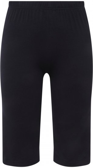Ulla Popken Stretch Knit Bike Shorts Blue - Jeans & Calças Femininas em Tamanhos Grandes – Plus Size - 