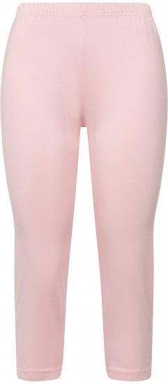 Ulla Popken Basic Stretch Knit Capris Pink - Jeans & Calças Femininas em Tamanhos Grandes – Plus Size - 