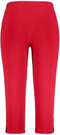 Ulla Popken Basic Stretch Knit Capris Red - Jeans & Calças Femininas em Tamanhos Grandes – Plus Size - 