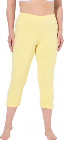 Ulla Popken Basic Stretch Knit Capris Orange - Jeans & Calças Femininas em Tamanhos Grandes – Plus Size - 