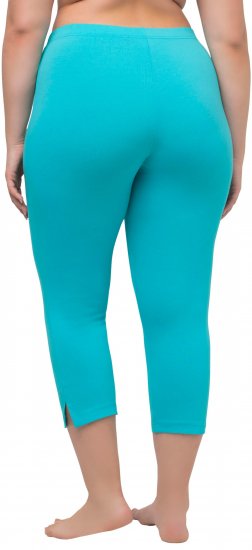 Ulla Popken Basic Stretch Knit Capris Blue - Jeans & Calças Femininas em Tamanhos Grandes – Plus Size - 