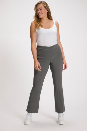 Ulla Popken Classic Stretch Bengaline Comfort Pants Brown - Jeans & Calças Femininas em Tamanhos Grandes – Plus Size - 