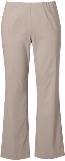 Ulla Popken Classic Stretch Bengaline Comfort Pants Beige - Jeans & Calças Femininas em Tamanhos Grandes – Plus Size - 