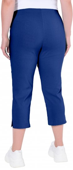 Ulla Popken Stretch Basic Bengaline Capri Pants Blue - Jeans & Calças Femininas em Tamanhos Grandes – Plus Size - 