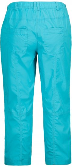 Ulla Popken Roll Tab Hem Stretch Cargo Pants Deep Aqua - Jeans & Calças Femininas em Tamanhos Grandes – Plus Size - 