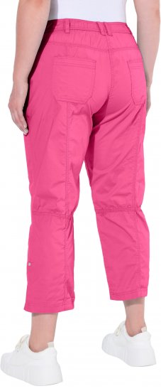 Ulla Popken Roll Tab Hem Stretch Cargo Pants Pink - Jeans & Calças Femininas em Tamanhos Grandes – Plus Size - 