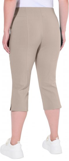 Ulla Popken Bengaline Elastic Waist Stretch Capri Pants Orange - Jeans & Calças Femininas em Tamanhos Grandes – Plus Size - 