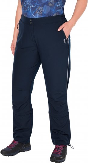 Ulla Popken Zip Off Reflective Detail Funtional Powerstretch Pants Navy - Jeans & Calças Femininas em Tamanhos Grandes – Plus Size - 