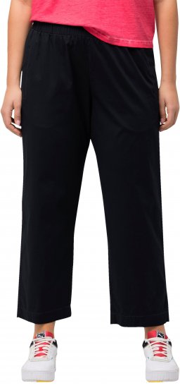 Ulla Popken Wide Leg Ruby Fit Stretch Chino Pants Dark Teal - Jeans & Calças Femininas em Tamanhos Grandes – Plus Size - 