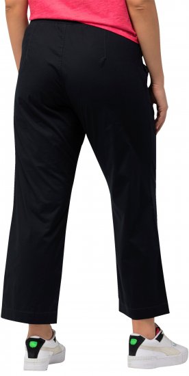 Ulla Popken Wide Leg Ruby Fit Stretch Chino Pants Dark Teal - Jeans & Calças Femininas em Tamanhos Grandes – Plus Size - 