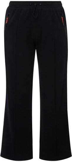 Ulla Popken Holo Detail Sweatpants Black - Jeans & Calças Femininas em Tamanhos Grandes – Plus Size - 