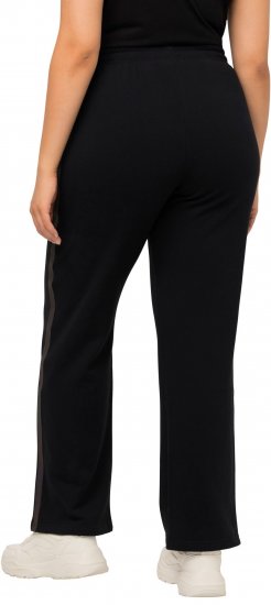 Ulla Popken Holo Detail Sweatpants Black - Jeans & Calças Femininas em Tamanhos Grandes – Plus Size - 