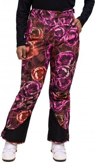 Ulla Popken Hyprar Rose Print Fully Lined Ski Pants Orange - Jeans & Calças Femininas em Tamanhos Grandes – Plus Size - 