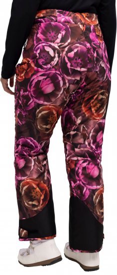 Ulla Popken Hyprar Rose Print Fully Lined Ski Pants Orange - Jeans & Calças Femininas em Tamanhos Grandes – Plus Size - 
