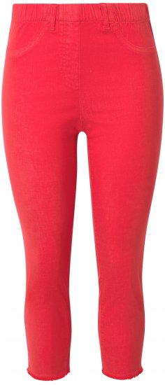 Ulla Popken Stretch Blend Bengaline Pants Neon Red - Jeans & Calças Femininas em Tamanhos Grandes – Plus Size - 