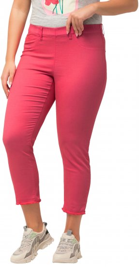 Ulla Popken Stretch Blend Bengaline Pants Light Pink - Jeans & Calças Femininas em Tamanhos Grandes – Plus Size - 
