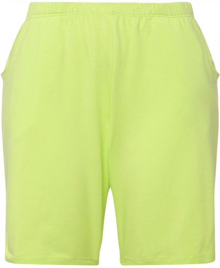 Ulla Popken Stretch Knit Bermuda Shorts Green - Jeans & Calças Femininas em Tamanhos Grandes – Plus Size - 