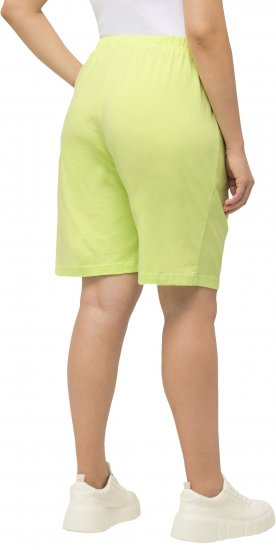 Ulla Popken Stretch Knit Bermuda Shorts Green - Jeans & Calças Femininas em Tamanhos Grandes – Plus Size - 