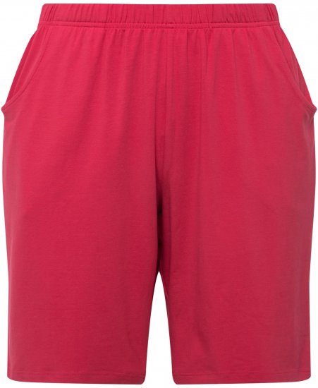 Ulla Popken Stretch Knit Bermuda Shorts Red - Jeans & Calças Femininas em Tamanhos Grandes – Plus Size - 