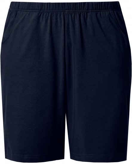 Ulla Popken Stretch Knit Bermuda Shorts Blue - Jeans & Calças Femininas em Tamanhos Grandes – Plus Size - 