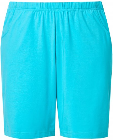 Ulla Popken Stretch Knit Bermuda Shorts Blue - Jeans & Calças Femininas em Tamanhos Grandes – Plus Size - 