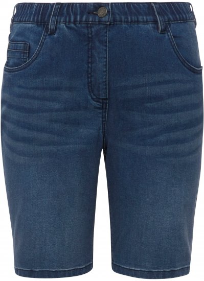 Ulla Popken Basic Denim Mandy Bermuda Shorts Light Blue Denim - Jeans & Calças Femininas em Tamanhos Grandes – Plus Size - 