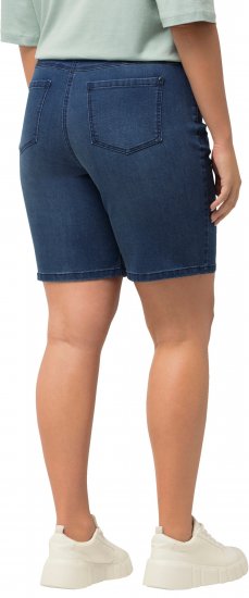 Ulla Popken Basic Denim Mandy Bermuda Shorts Light Blue Denim - Jeans & Calças Femininas em Tamanhos Grandes – Plus Size - 