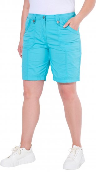 Ulla Popken Cargo Bermuda Shorts Blue - Jeans & Calças Femininas em Tamanhos Grandes – Plus Size - 