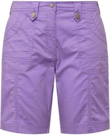 Ulla Popken Cargo Bermuda Shorts Pale Lilac - Jeans & Calças Femininas em Tamanhos Grandes – Plus Size - 