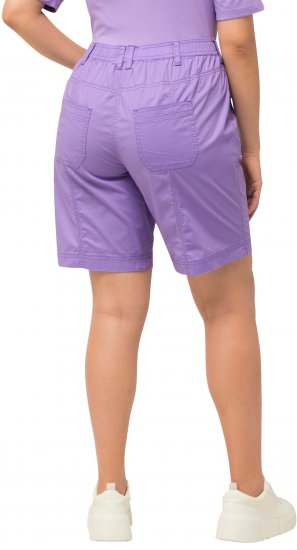Ulla Popken Cargo Bermuda Shorts Pale Lilac - Jeans & Calças Femininas em Tamanhos Grandes – Plus Size - 